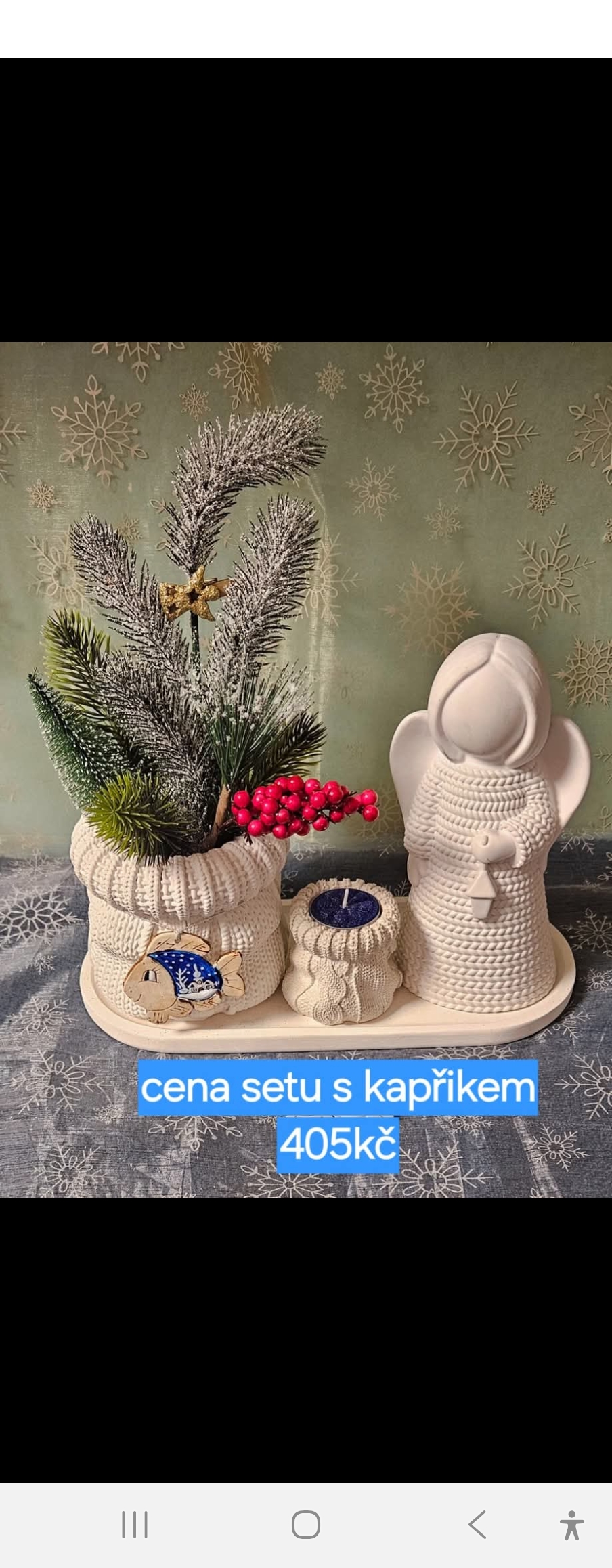 Vánoční set(bez svíčky)
