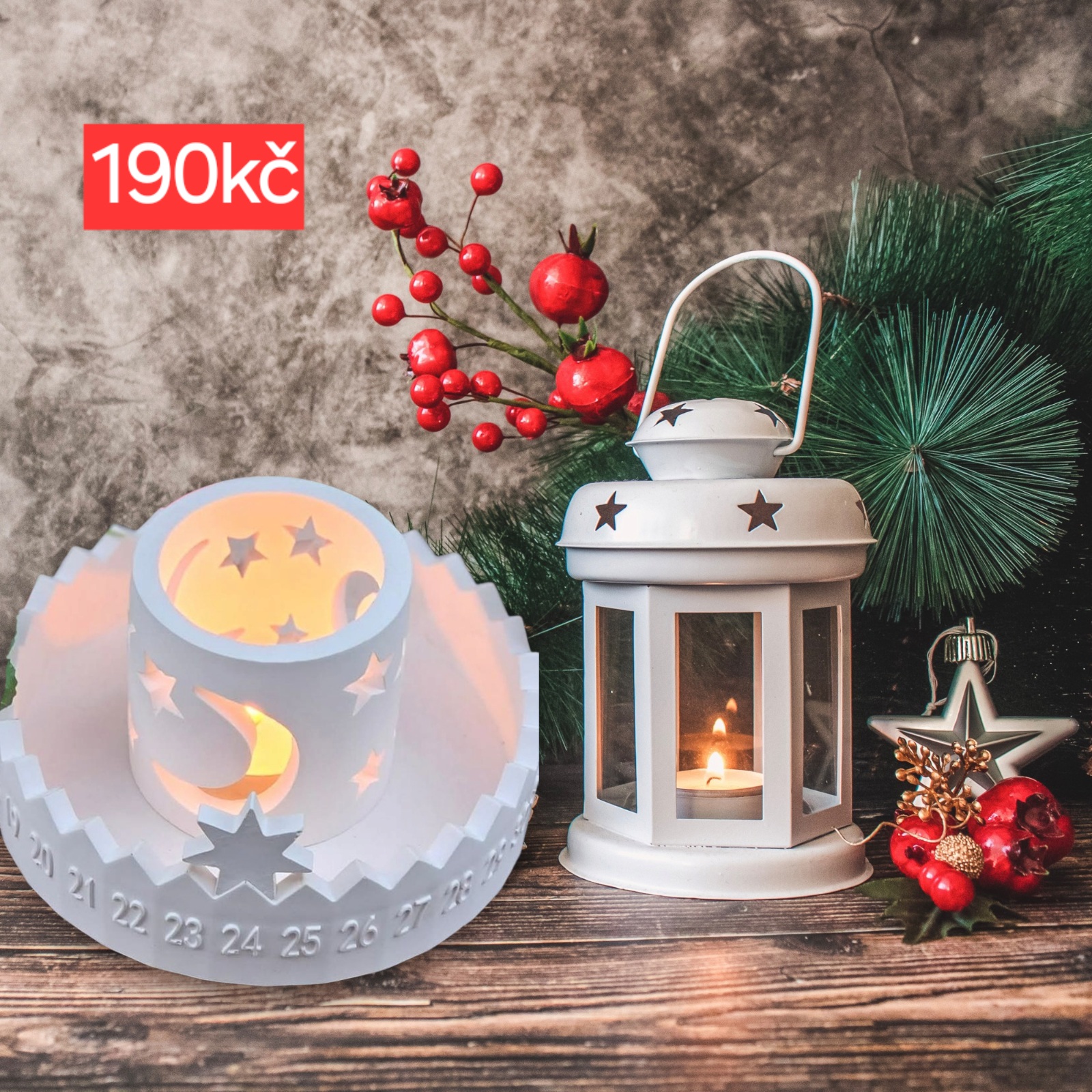 Adventní kalendář se stínítkem