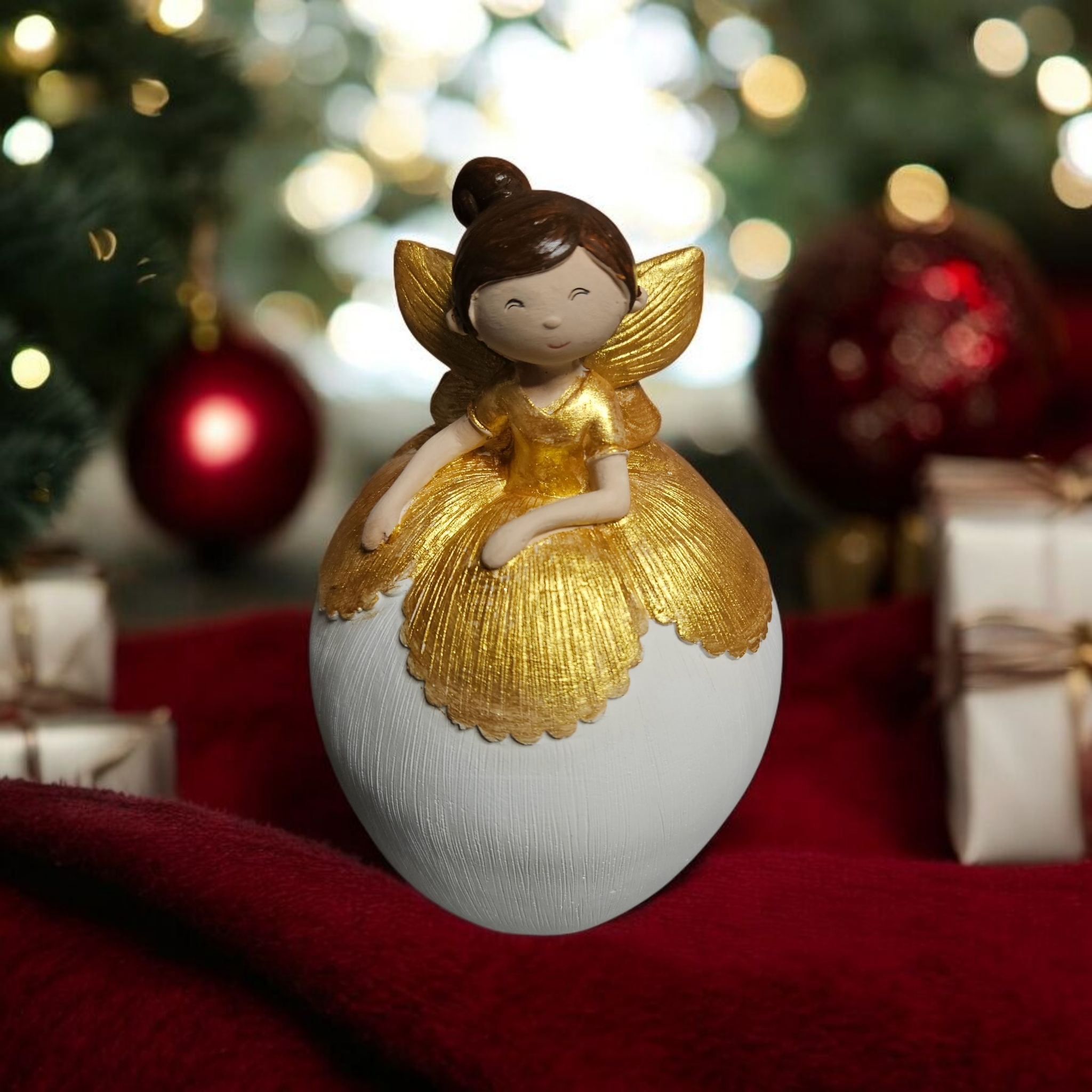 Adventní kalendář s andělkou boubelkou zlatá