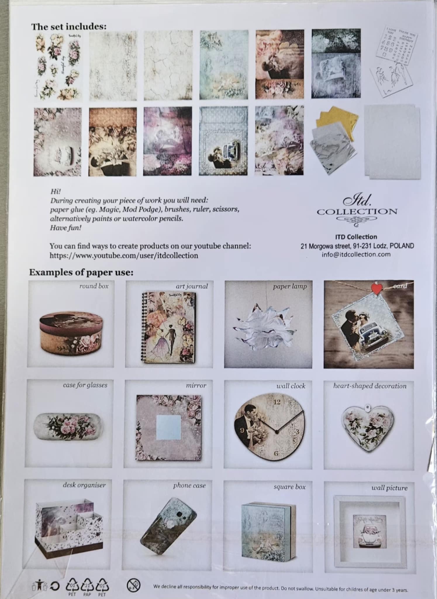 Rýžový papír-Kreativní sada Zamilovaná