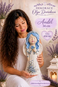 Andílek s pomněnkou