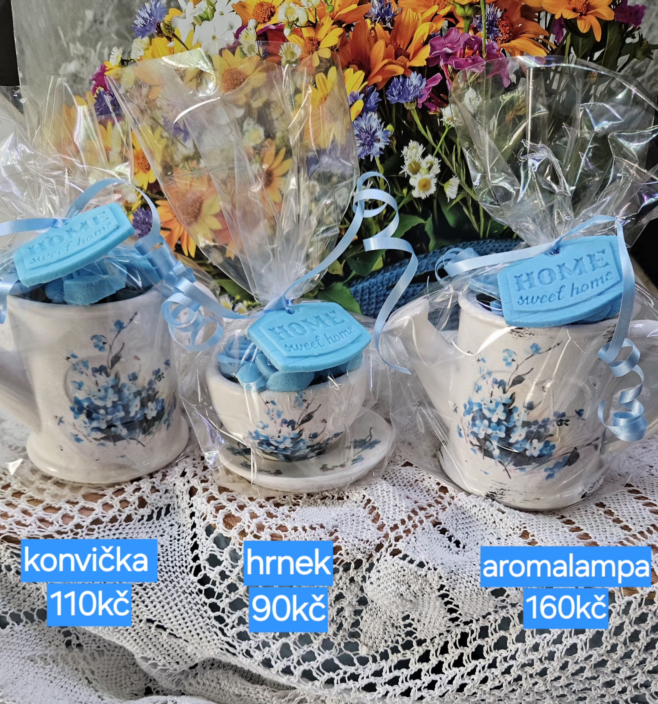 Aromalampa s pomněnkou