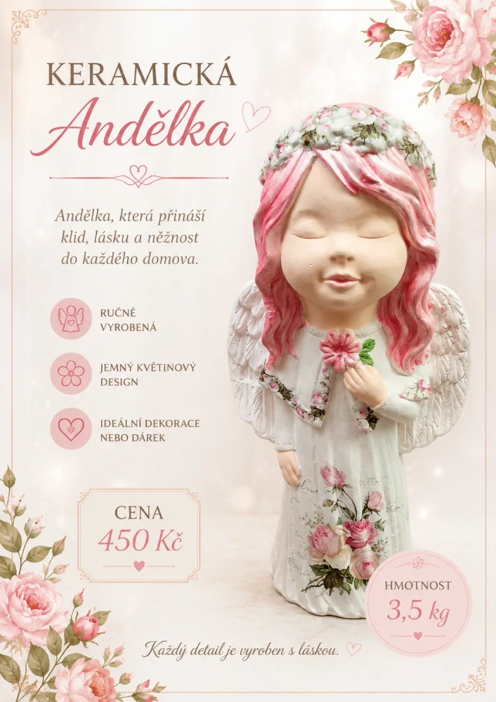 Andílek s růžičkami 